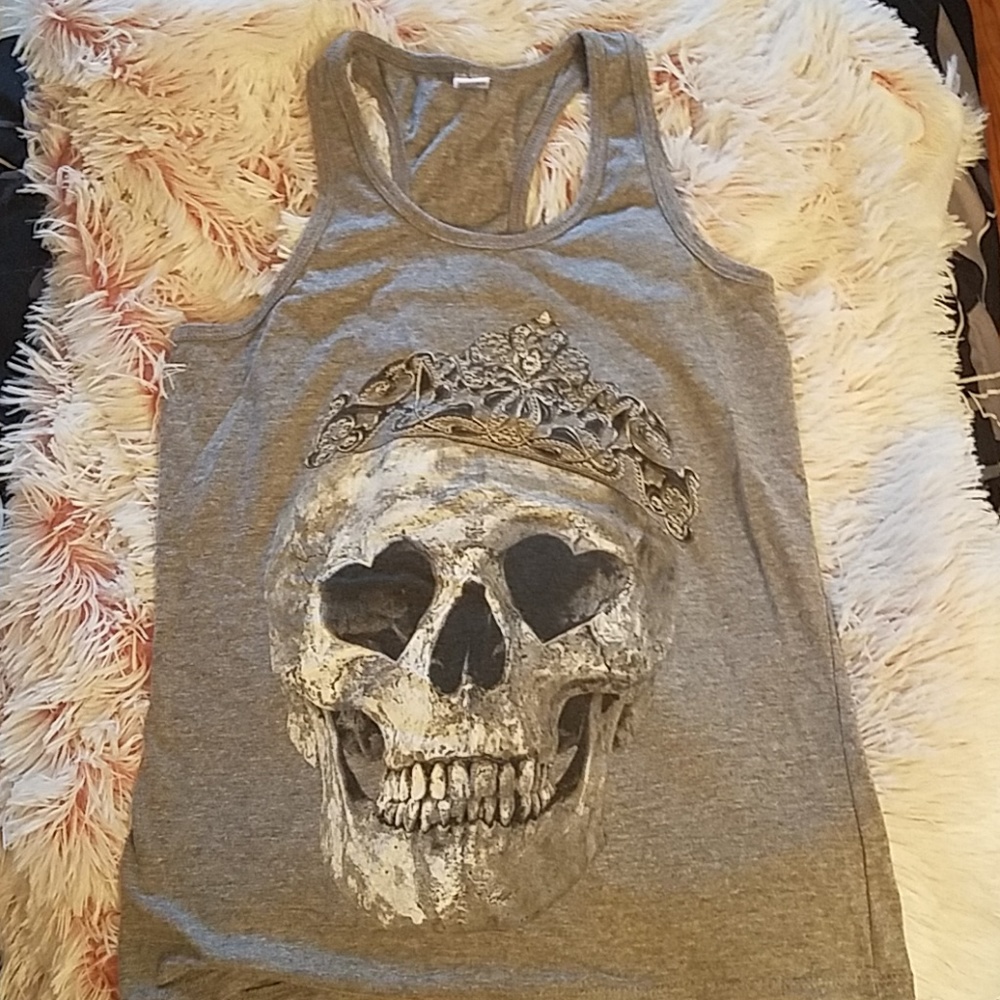 Skull with Crown Tank Top
